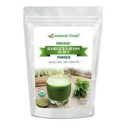 Z Natural Foods Organic Barley Grass Juice Powder, Antioxidant-Rich Organic Grass Powder for Overall Well Being, 100% Natural Superfood, Gluten-Free, Non-GMO, 1 Lb
