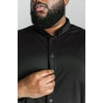 thumbnail image 5 of Regent Row Men's Big & Tall XL Black Commuter Short Sleeve Button Down Shirt, 5 of 11