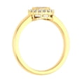 thumbnail image 2 of 1/4 Carat Prong Set Diamond Halo Ring Band in 14K Yellow Gold (Ring Size 9.5) (I1-I2 Clarity), 2 of 4
