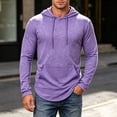 thumbnail image 2 of Uikmnh Men's Sweatshirts, Solid Color Hoodie Sweatshirt Classic Comfort Knit with Front Pocket for Everyday Wear, Hoodies for Men,XXL, 2 of 5