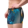thumbnail image 2 of Balery Modern Style Blue Parrot Calzoncillos bóxer para hombre, ropa interior de algodón suave y transpirable con cinturilla de nailon-Small, 2 of 5