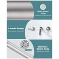 thumbnail image 3 of Wowow Wall Mount Tub Filler Faucets,High Flow Wall Mounted Bathtub Faucet with Two Handles and 12" Long Spout, Brushed Nickel, 3 of 8