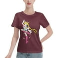 thumbnail image 1 of Women's Basic Short Sleeve T-Shirt Sailor Moon Moon Hare, 1 of 6