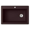 thumbnail image 2 of Swanstone QZSB-3322.077 Drop-in Single Bowl Sink, 33-Inch x 22-Inch, Nero, 2 of 3