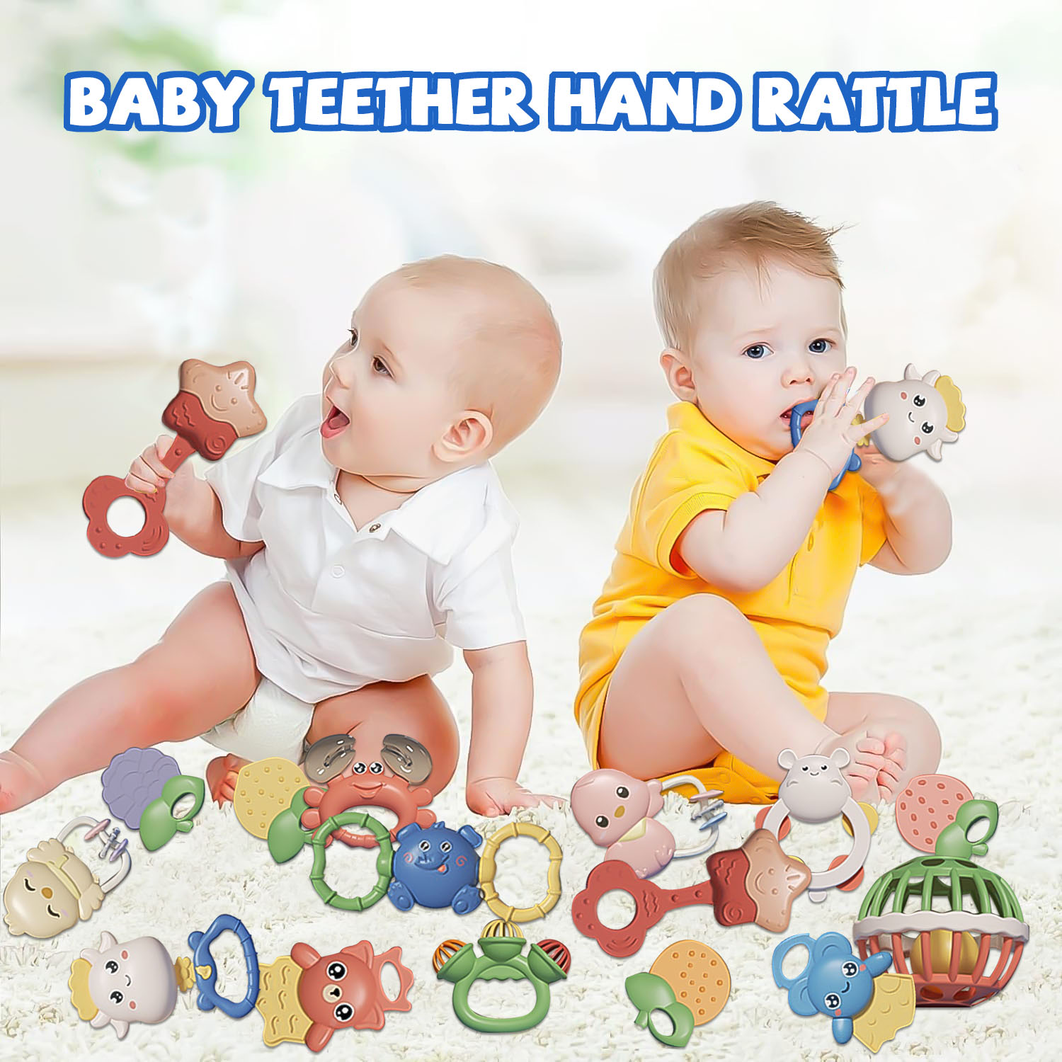 Sytle-Carry 15-Piece Baby Rattle and Teether Set photo 4
