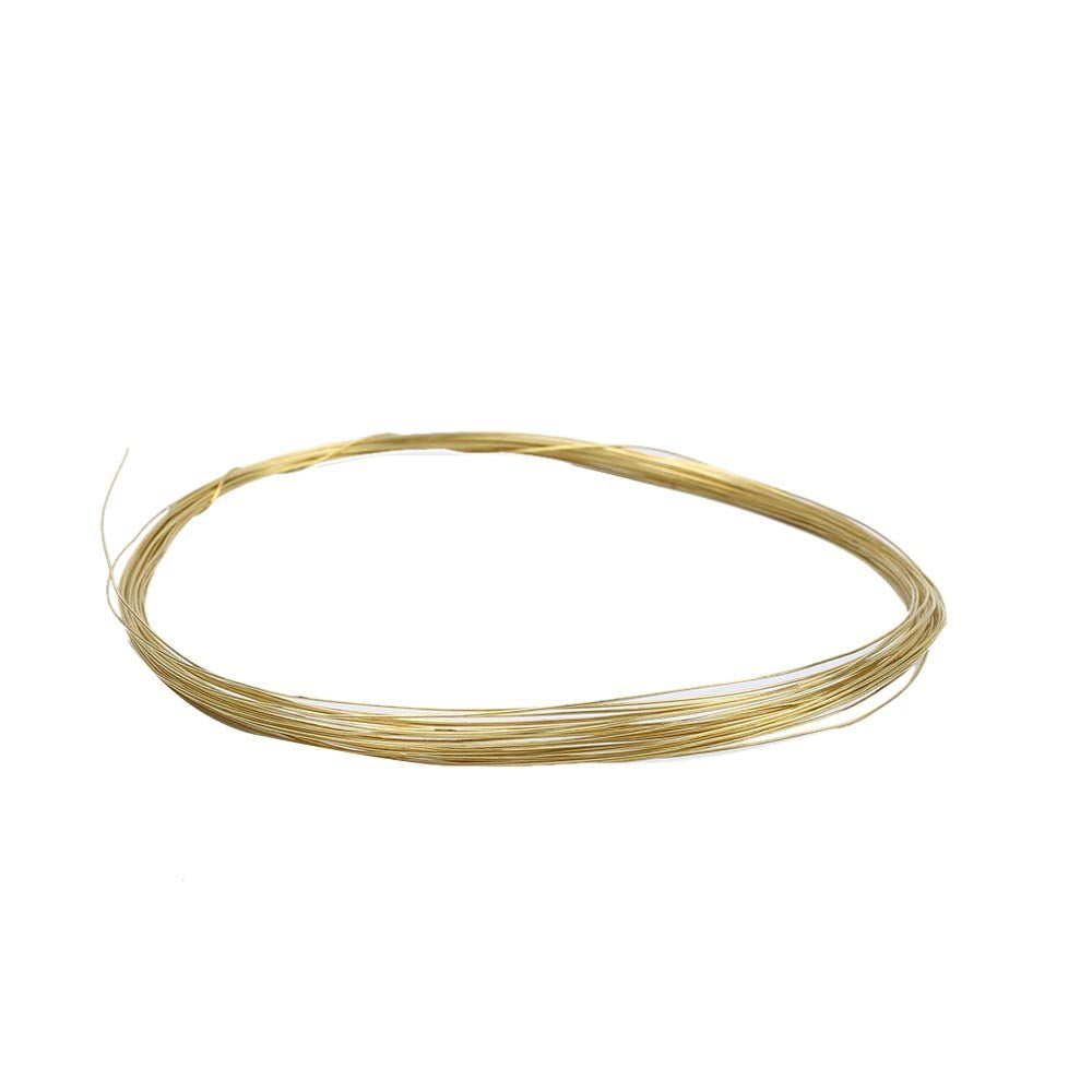 Beading Jewelry Making H65 Brass Wire Wire Brass Soldering Wire 0.1mm to 1.0mm Soft Copper Wire Plasticity Good Thermal Conductivity for Industrial Use 