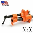thumbnail image 4 of Y&Y Decor 4 PACK 1/2" Wood Gluing Pipe Clamp Set Heavy Duty PRO Woodworking Cast Iron, 4 of 4
