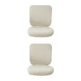 thumbnail image 4 of Guardoinrt Soft and Breathable Swivel Chair Cover Seating Experience White Backrest + Cushion Cover 2Set, 4 of 6