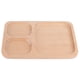 thumbnail image 2 of Bandeja para servir con compartimentos, seccional con 3 compartimentos Bandeja de madera para frutas Bandeja para servir de madera Calidad superior, 2 of 8