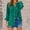 Green, variant on Womens Blouses Cute Plus Size Button Down Pink Shirts Plain V Neck Long Sleeve Blouses for Women