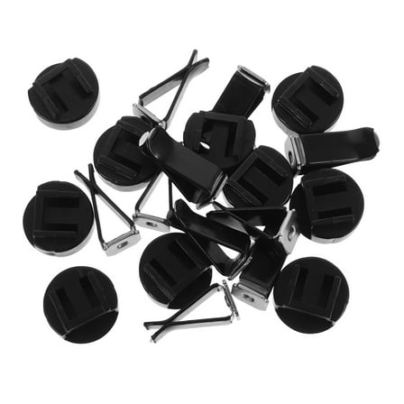 CIMAXIC 10Pcs Rectangular Vent Clips In Black Plastic For Car Use