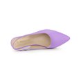 thumbnail image 4 of BLISSFUL STEP Valentine's Women's Shoes Slingback Pointed Toe Flat Shoes Lavender 6, 4 of 7