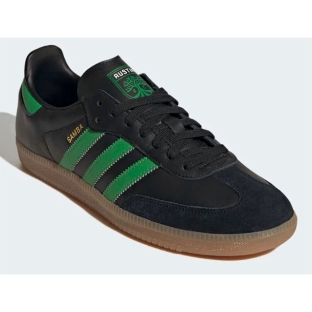Size 12 Ad-id-as Samba Team Black/Green - Austin FC - HQ7035