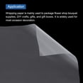 thumbnail image 4 of Flower Wrapping Fog Paper 22.8x22.8 Inch Waterproof Floral Wrapping Paper Clear White 10 Pcs, 4 of 6