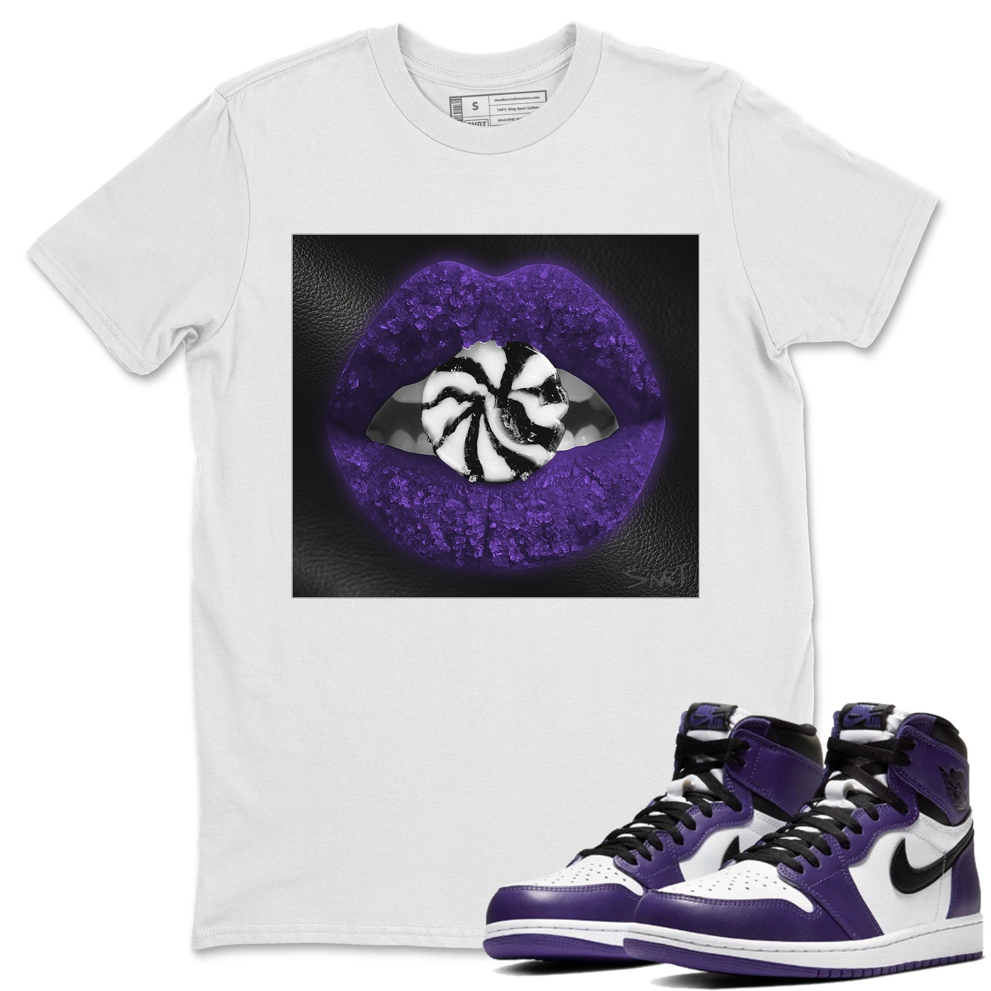 court purple jordan 1 shirts