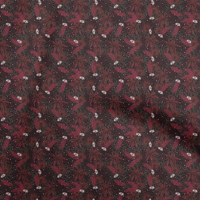 oneOone Viscose Jersey Red Fabric Tropical Sewing Craft Projects Fabric Prints By Yard 60 Inch Wide