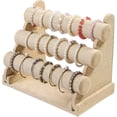 thumbnail image 1 of LAICAIW 3 Tier Detachable Bracelet Holder, Bracelet Jewelry Display Stand For Store Sell Show, Watch Scrunchie Head Ties Rack Organizer For Bedroom (Yellow Linen), 1 of 5
