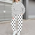 thumbnail image 2 of Nskgu Boys Girls Sweatsuit Polka Dot 2 Piece Sweatsuits for Teens Kids Sweatshirts and Jogger Sweatpants Sweat Set, 2 of 5
