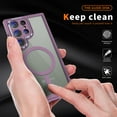 thumbnail image 5 of Ancove for Samsung Galaxy S24 Magnetic Case[Compatible with Mag Safe],Heavy Duty Rugged Clear Back Shockproof Protective Case Cover for Samsung Galaxy S24,Lavender, 5 of 9