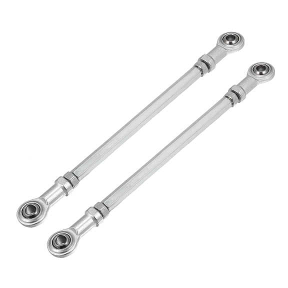 2pcs M8 200mm Adjustable Steering Tie Rod Ball Joint for 49cc Electric ATV Go Kart Steering Column Steering Suspension