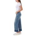 thumbnail image 3 of Seven7 Women's Released Hem Wide Leg Jean, Dirty Martini, 3 of 4