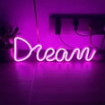 thumbnail image 1 of LED Dream Shape Neon Light,Usb Charging Dream Letter LED Neon Sign,LED Neon Night Light for Bedroom Living Room Office Party Wedding Christmas Bar Wall Decoration, 1 of 5
