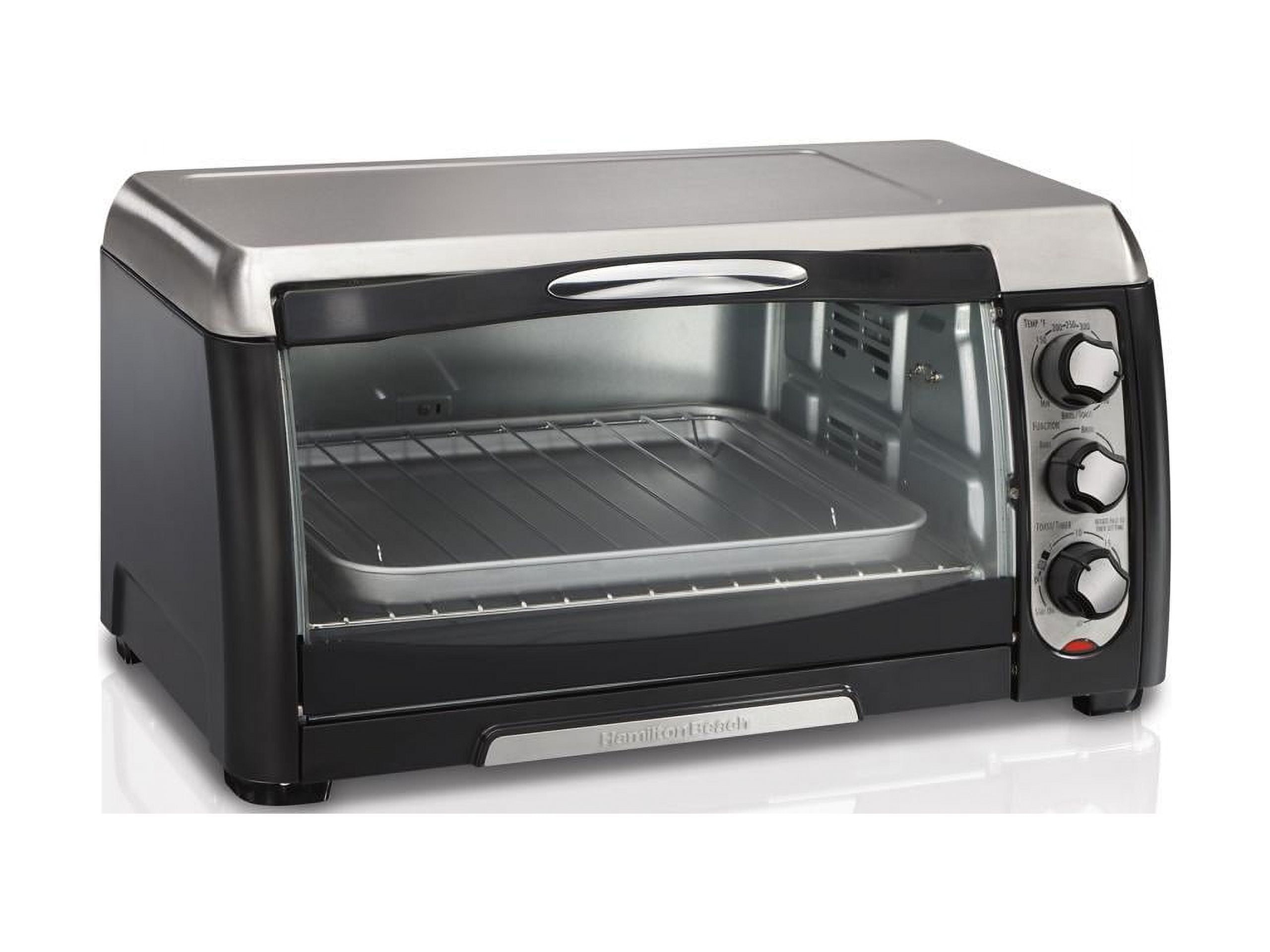 Hamilton Beach 6 Slice Countertop Toaster Oven, Black