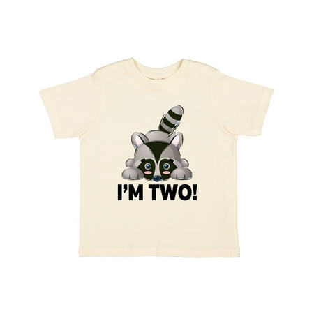 

Inktastic 2nd Birthday 2 Year Old Raccoon Gift Toddler Boy or Toddler Girl T-Shirt
