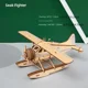 thumbnail image 1 of HAIMAI Children's educational toys 3D Three-dimensional Jigsaw Puzzle, Handmade Wooden Assembled Airplane Model Decoration, Diy Children's Educational Toy GiftSeal FighterNosize Gao Jinjia unisex, 1 of 2