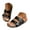 Black, variant on Women's Flat Sandals Cork Footbed Slides Double Straps Slip on Beach Dressy Mules Clogs