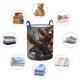 thumbnail image 4 of Balery Steampunk Squirrel Pilot Cesta de ropa redonda con asas, impermeable, independiente, para ropa, juguetes, dormitorio y familia-Medium, 4 of 6