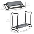 thumbnail image 3 of Outsunny Garden Kneeler and Seat Stool, Folding Kneeling Chair, 3 of 10