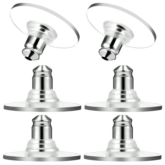 GOOHOCHY  6 Pcs Earring Backs Replacements Locking Safety Earrings Making