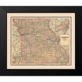 thumbnail image 2 of Cram 23x20 Black Modern Framed Museum Art Print Titled - Missouri - Cram 1888, 2 of 5