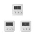 thumbnail image 2 of pitrice Wall Mount Digital Timer Clock Time Management Teachers Training Workout Timing Device Household Bakery White 3Set, 2 of 6