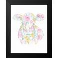 thumbnail image 2 of Varacek, Pam 12x14 Black Modern Framed Museum Art Print Titled - Floral Cow, 2 of 5