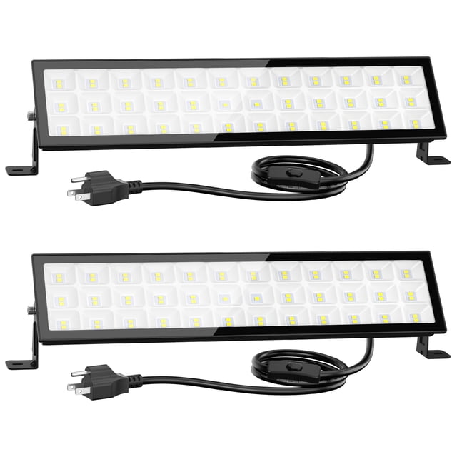 Luces LED para tiendas Onforu, 90 W, 10000 lm, 6500 K, IP66, impermeables, paquete de 2