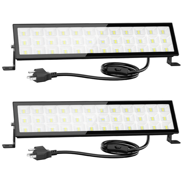 Luces LED para tiendas Onforu, 90 W, 10000 lm, 6500 K, IP66, impermeables, paquete de 2