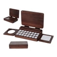 thumbnail image 2 of Wooden Watercolor Palette, 6.7x4.7x1.6inch 24 Grids Watercolor Paint Palette with Mixing Tray & Lid, 2 of 5