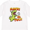 thumbnail image 4 of Inktastic Rawr I'm Two Dinosaur Boys or Girls Long Sleeve Toddler T-Shirt, 4 of 5