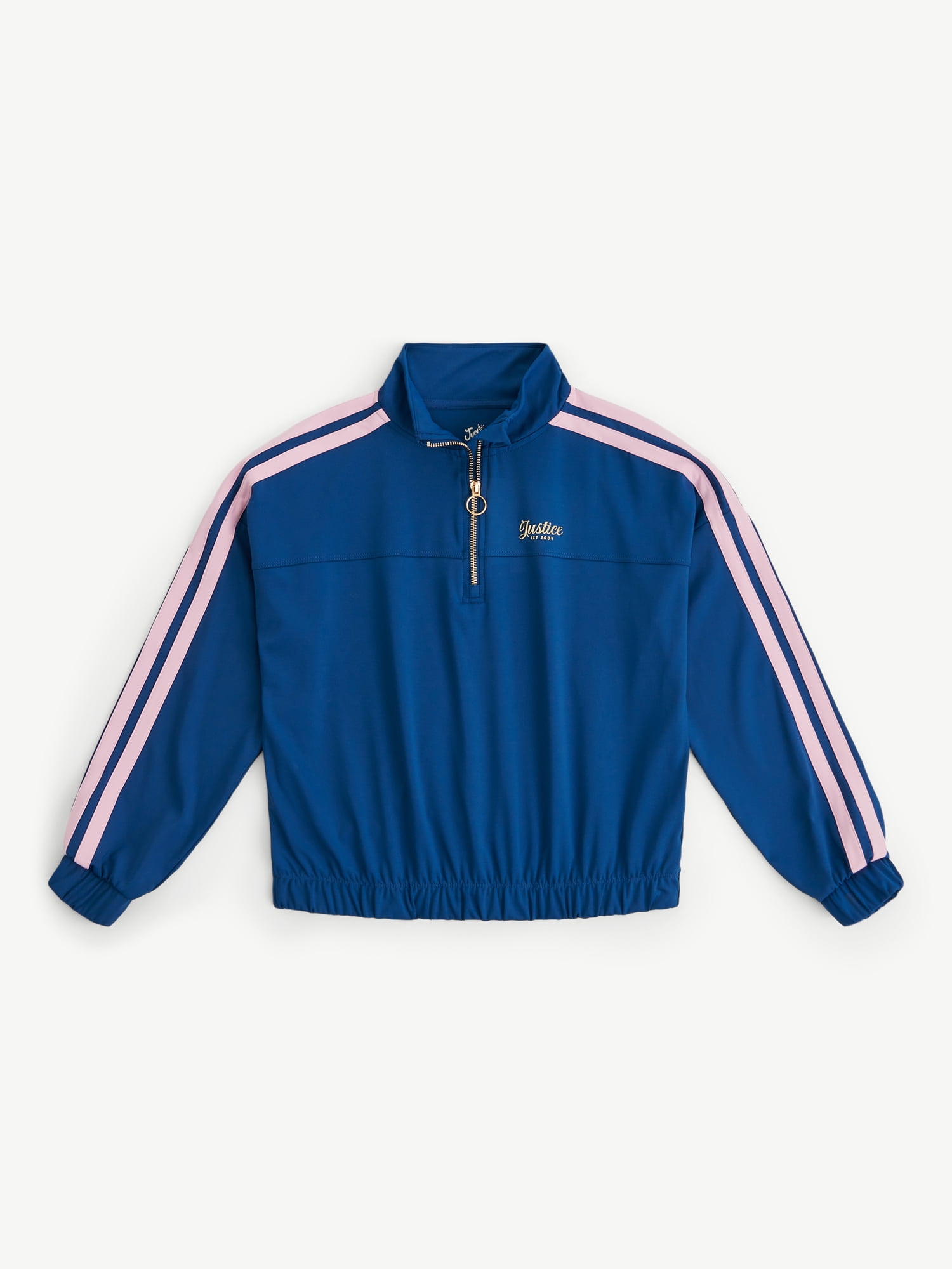 Justice Girl's Track 1/2 Zip Jacket, Sizes XS - XLP
