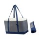 thumbnail image 5 of Bolsa de comestibles aislada bolsita de bolsas de refrigerador para comida caliente o fría con cubierta con cordón plegable para la playa de picnic al Gris, 5 of 10