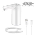 thumbnail image 4 of Dispensador de agua eléctrica USB CARGA UNIVERSAL PRENSA BOMBA DE CONTROL TOUCHO PORTÁNS Portátil 2-5 galones Interruptor de botella Cocina de oficina Blanco con luz Yuarrent HA028536-01B, 4 of 7