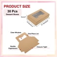 thumbnail image 2 of Uxcell 8.5 x 5.3 x 2" Kraft Window Boxes, 30 Pack Homemade Treat Boxes, 2 of 7