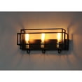 thumbnail image 3 of 10243BKSBR Maxim Lighting Liner-Bathroom Wall Light-Geometric Design in Matte Black with Satin Brass Accents-Black/Satin Brass Finish-3 Bulb Count, 3 of 4