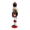 thumbnail image 2 of Gymnture christmas Christmas Nutcracker Figurine Wood Nutcracker Xmas Desktop Decor Bookshelf Decoration, 2 of 10
