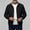 Black, variant on Jackets for Men Summer Trendy Stand Collared Long Sleeve Coats Comfort Breathable Loose Fit Outerwear for Business Work Office
