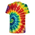 thumbnail image 5 of Taqqpue Mens Tie Dye T Shirt Short Sleeve Round Neck Shirts Summer Muscle Gym Tops Casual Quick Dry Workout Athletic Bodybuilding Cotton Tee, 5 of 5