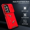 thumbnail image 4 of Decase for Samsung Galaxy Z Fold 7 5G 2025 Case with Slide Lens Cover, Rugged Hard PC + TPU Bumper Hybrid Cover ,Military Grade Shockproof Hard PC Phone Case for Samsung Z Fold 7 5G,Red, 4 of 7