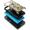 thumbnail image 4 of Nagebee Case for Motorola Moto G100, Moto Edge S with Tempered Glass Screen Protector (Full Coverage), Belt Clip Holster with Built-in Kickstand, Heavy Duty Shockproof Armor Rugged Case (Camo), 4 of 6